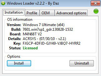 Windows Loader by Daz